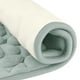 thumbnail image 4 of Alfombrillas de baño de espuma de memoria REGALWOVEN, ultra suaves, antideslizantes, absorbentes de agua, alfombra de baño de secado rápido, gris 20" x 32", 4 of 6