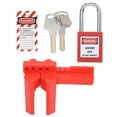 thumbnail image 2 of Kit de bloqueo y etiquetado ajustable y duradero con etiqueta de advertencia de candado y llave para uso industrial., 2 of 14