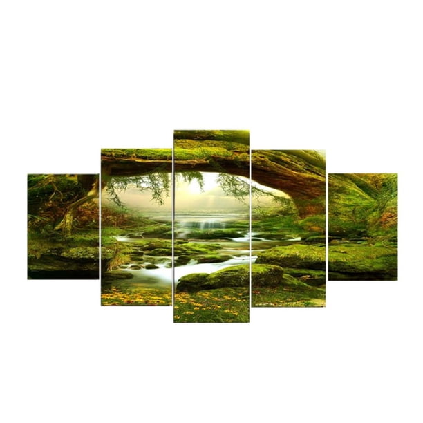 Lienzo sin marco Pintura al óleo Arte Pintura al óleo del paisaje Fanmusic Lienzo sin marco Pintura al óleo