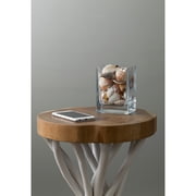 East at Main Tall Sustainable Teak Wood Accent Table, 14 x 20