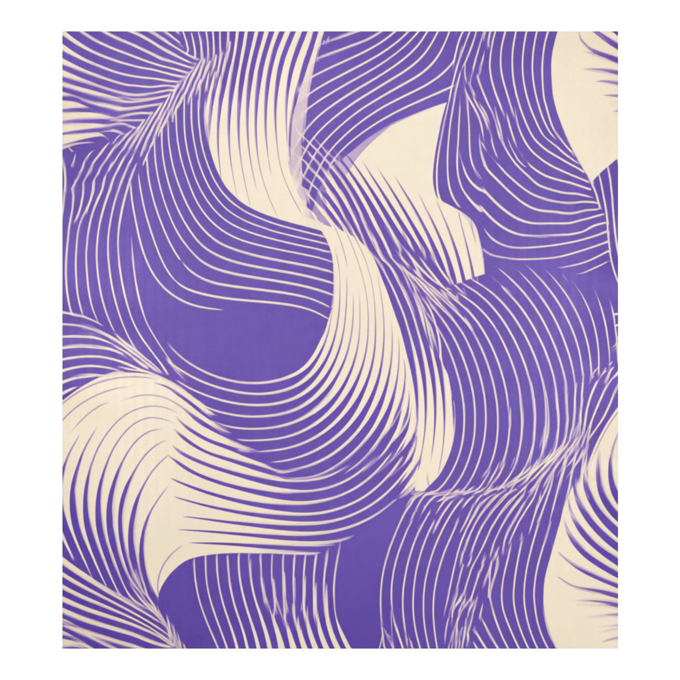 Dishwasher Magnetic Refrigerator Magnet Cover Sticker Home Decorative 23"x26" Purple Chaotic Lines
