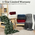 thumbnail image 3 of Royalcraft Heated Blanket Queen Size, Electric Throw Dual Control, 10 Heat Settings, 12 Hours Auto Off, Soft Flannel and Sherpa, Machine Washable, ETL Certified,Grey, 3 of 9