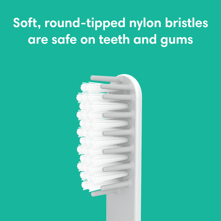 (3 pack) Quip Adult Electric Toothbrush Replacement Brush Head, Full Head, Soft Bristles, Gum Care, 1 Count