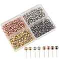 thumbnail image 3 of KONTONTY 800pcs Map Thumb Tacks Assorted Color Round Head Marking Home Maps, 3 of 5