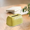 thumbnail image 4 of Dispensador de pañuelos moderno Dispensador de pañuelos Estuche de papel con bombeo Soporte para almacenamiento de papel Amarillo, 4 of 9