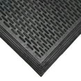 thumbnail image 4 of Rubber-Cal "Dura-Scraper Linear" Commercial Rubber Entrance Door Mat - 3/8 in x 4 ft x 6 ft - Black, 4 of 6