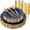 Blue Gold, variant on 180PCS White and Gold Rim Disposable Plastic Plates and Cutlery Set - Includes 30 Dinner Plates, Dessert Plates, Cups for Wedding, Party, Thanksgiving Tableware