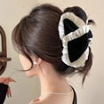 thumbnail image 5 of Large Fabric Bowknot Hair Clip For Women Everyday Hair Styling Comfortable Ponytail Holder for Formal Event Casual Wear, 5 of 9