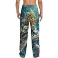 thumbnail image 7 of Salouo Colorful Plant Turtle Print Pajama Pants for Men, Lounge Pants Elastic Waistband Casual Men's sleepwear Loungewear Sleep Pajama Pant -Large, 7 of 7
