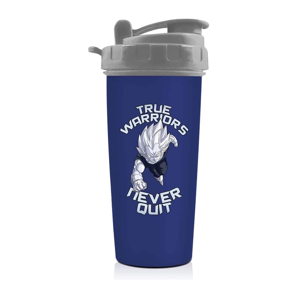 Dragon Ball Z Blue Vegeta Shaker Bottle 20 oz Best Portable Pre Workout Whey Protein Drink