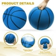 thumbnail image 3 of Uxcell Silent Basketball, Size 5 No Noise High-Density Foam Dribbling Indoor Basketball for Quiet Dribbling and Indoor Training, Blue, 3 of 6