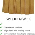 thumbnail image 4 of 100 Set Wooden Candle Wicks, Wood Wicks for Candles, Thickened Wood Wicks with Iron Stand for DIY Candle Making Craft, 4 of 5