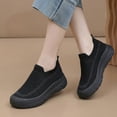 thumbnail image 6 of Willtoo Womens Slip On Platform Walking Shoes Breathable Knit Mesh Casual Shoes Lightweight Stretch Comfort Thick Sole Sneakers, 6 of 6