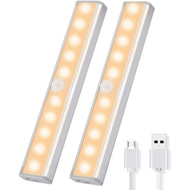 Warm White Under Counter Closet Lighting LED Motion Sensor Cabinet Light
