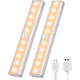 thumbnail image 1 of Luces para gabinetes con detectores de movimiento Luces para gabinetes Armario inalámbrico LED con 2 tiras magnéticas Luz para gabinetes blanco cálido Paquete de 2 piezas, 1 of 8