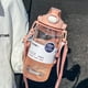 thumbnail image 2 of Botella de agua de plástico grande de verano, marcador de tiempo, libre de BPA, resistente al calor, anticaída, taza con pajita doble para beber, hervidor deportivo para fitness, 2 of 6