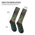 thumbnail image 2 of Compression Socks for Women and Men - Emerald Color Gold Marble Compression Socks Circulation for Workout, 2 of 8