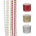 thumbnail image 2 of 16.4 Feet Christmas Tree Beaded Garland Pearl Strands Chain For Xmas Tree Christmas Pendant & Drop Ornaments, 2 of 4