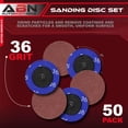 thumbnail image 2 of ABN Aluminum Oxide Sandpaper Disc 50pk - 2in 36 Grit Sanding Disc Set, 2 of 2