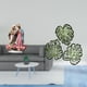 thumbnail image 2 of Letrero de mesa con hojas de palma, decoración de pared de madera, adorno de escritorio acrílico, placa de pared con patrones creativos, material, 2 of 8