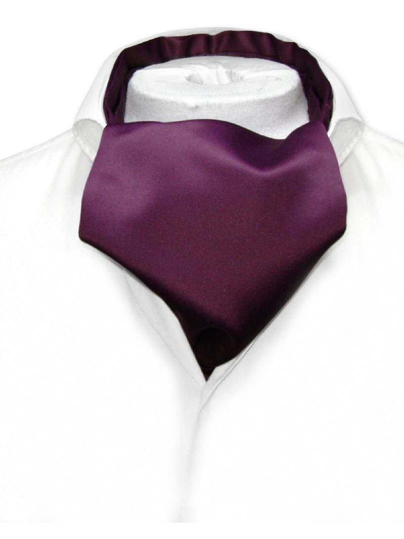 Vesuvio Napoli ASCOT Solid CREAM Color Cravat Mens Neck Tie
