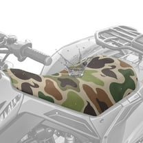 Jeiento Green Duck Camo ATV Seat Cover Waterproof Four-Wheeler Cover All Season Protection Outdoor Seat Covers for Polaris Sportsman Rancher