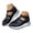 Black, variant on Orthopedic Shoes for Women 2026 Summer Comfortable Platform Hollow out Wedge Sneakers Wide Width Closed Toe Sandals Size 6-10 White