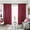 Rouge, variante sur HiMONE Rideau Occultant Draperies Isolées Thermiquement Rideaux Protection UV Panneau en Velours Écoénergétique Épais Uni Poche pour Tringle Noir L:39"x H:55 Pouces/ 100cm*140cm