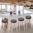 thumbnail image 6 of Stool Covers Round Set of 2, Waterproof PU Bar Stool Seat Covers 12-15 Inch with Elastic Bands,Bar Stool Chair Covers Washable Stool Cushion Slipcover, 6 of 8