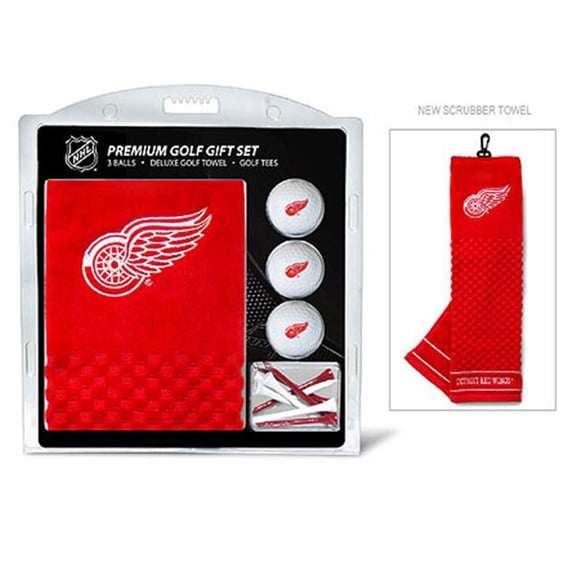 Team Golf 13920 Detroit Serviette Brodée Ailes Rouges Ensemble Cadeau