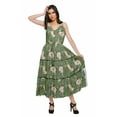 thumbnail image 2 of Moomaya Robe Longue en Spaghetti Sans Manches en Coton pour Femme, 2 of 6