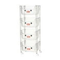 thumbnail image 2 of Lipstore Chariot Roulant Chariot de Rangement Multifonction Chariot de Rangement sur Roues Chariot Utilitaire en Forme de u 4 Couches, 2 of 8