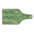 thumbnail image 1 of Plant Cutting Board, Fascinating Leaves on Branches Exotic Setting Floral Arrangement Jungle Themed Greens, Tempered Glass Cutting and Serving Board, Wine Bottle Shape, Fern Green, by Ambesonne, 1 of 1