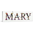 thumbnail image 1 of ARTCANVAS MARY Girls Name Room Decor Canvas Art Print - Size: 60" x 20" (1.50" Deep), 1 of 9