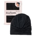 thumbnail image 2 of Gorro para dormir con forro kitsch de satén, más suave que la seda, negro, 2 of 8