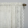 thumbnail image 4 of No. 918 Ariella Floral Lace Rod Pocket Curtain Panel, 58"x84", Ivory, 4 of 5
