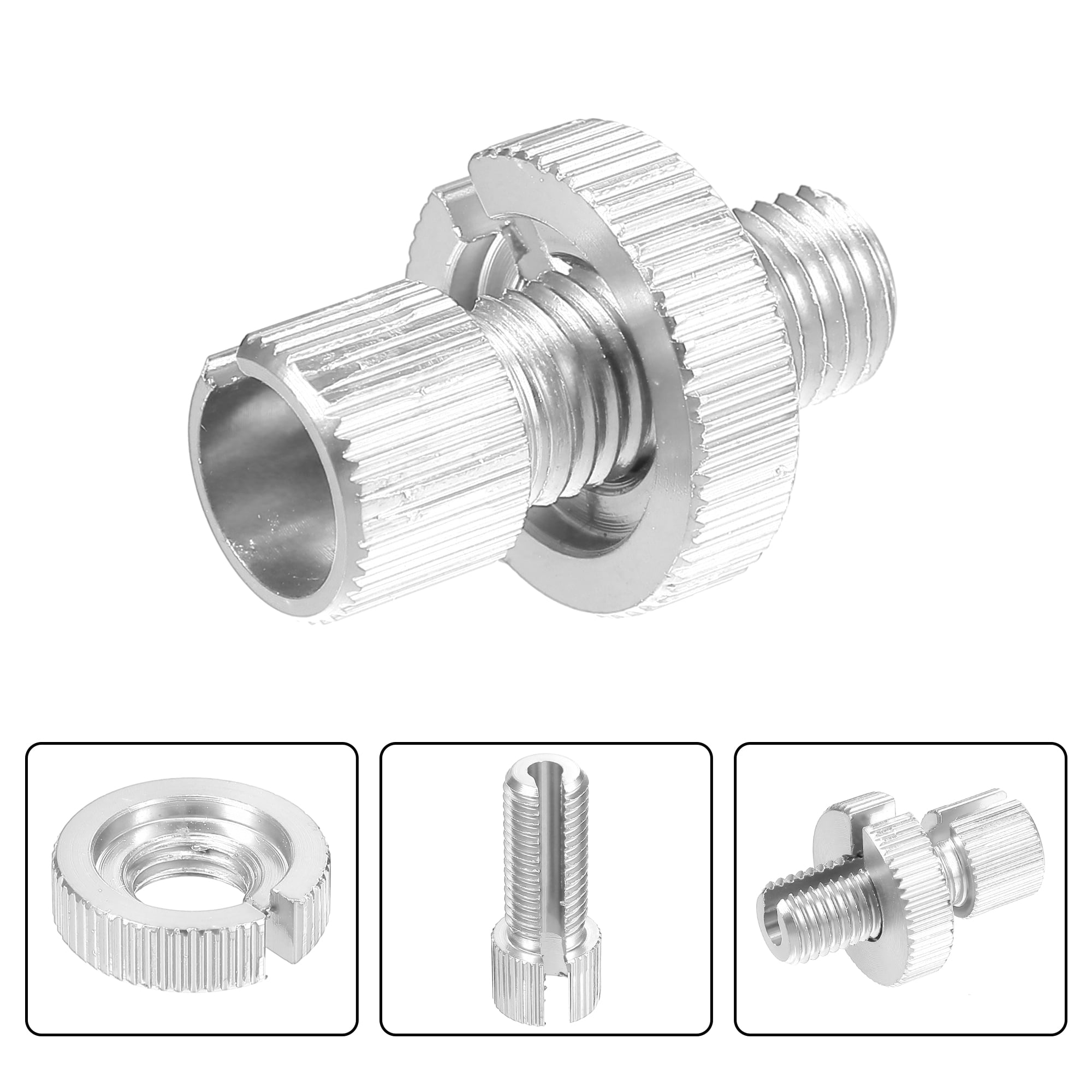 Unique Bargains Brake Clutch Cable Line Adjuster Screw for Motorcycle Bike Scooter Silver