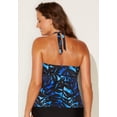 thumbnail image 2 of Swimsuits for All Women's Halter Tankini Top, 2 of 4