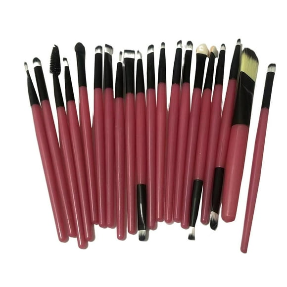 JENIKR 20Pcs/Set Makeup Brush Tools Make up Toiletry Kit Wool Make up Pink Brush Pink