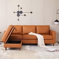 thumbnail image 7 of TROPOW Storage Ottoman Module for Modular Sectional Sofa, Square Ottoman Module for Sectional Sleeper Sofa, Brown, 7 of 7