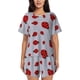 thumbnail image 1 of Balery Ladybug Conjunto de Pijama para Mujer con Estampado, Dos Piezas de Manga Corta y Shorts, Ropa de Dormir Suave con Cuello Redondo y Bolsillos-Large, 1 of 6