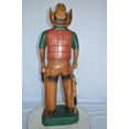 thumbnail image 6 of Nifao Cowboy Made of Wood Statue - Large – Home Decor Sculpture, 6"L x 10"W x 31"H, 6 of 8