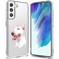 thumbnail image 1 of TalkingCase Slim Case Compatible for Samsung Galaxy S21 FE 5G (Fan Edition), Dog Watercolor 5 Print, Lightweight, Flexible, Soft, USA, 1 of 7