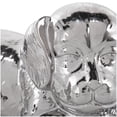 thumbnail image 6 of 10" x 5" Silver Ceramic Laying Dog Sculpture with Matte Finish, by DecMode, 6 of 11