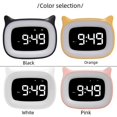 thumbnail image 4 of Reloj despertador LED de dibujos animados para niños, reloj electrónico inteligente creativo especial para estudiantes, reloj luminoso para ambiente de dormitorio, 4 of 5
