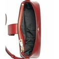 thumbnail image 4 of DKNY Lyla Leather Crossbody Metallic Logo Snap Closure MSRP $228 B4HP (Red), 4 of 7