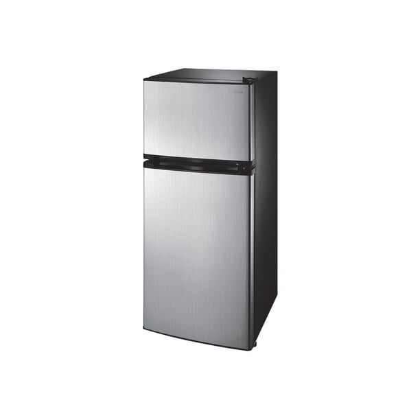 Insignia Ns Cf43ss9 Refrigerator Freezer Top Freezer Freestanding Width 19 1 In Depth 16 3 In Height 43 4 In 4 3 Cu Ft Stainless Steel Walmart Com Walmart Com
