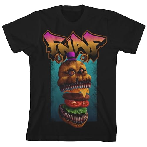 Bioworld Five Nights at Freddy's Freddy Burger Youth Black Short Sleeve Tee-XXL