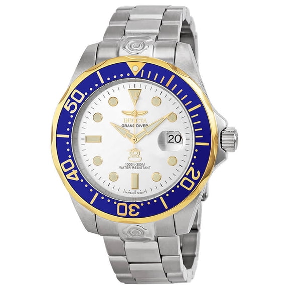 Invicta Men's 13788 pro diver silver dial stainless steel automatic watch
