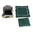 thumbnail image 2 of Cozy Pet Bed House, Detachable Design Soft Keep Warm Cat Bed Cave Sleeping  Bed for Hamsters Rabbits Raccoons Skunks Green, 2 of 7